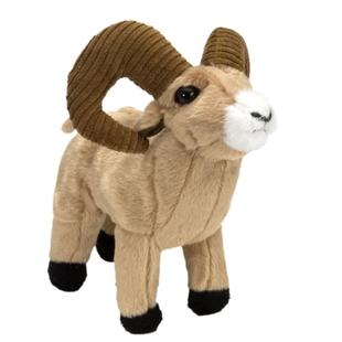 仿真野生动物园大角羊山公羊公仔儿童早教认知毛绒玩具圣诞节礼品