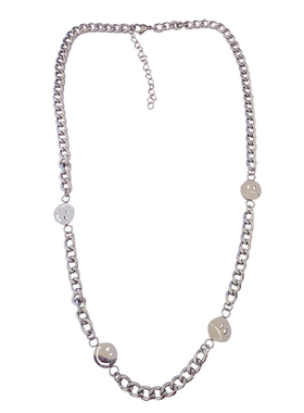 欧韩时尚休闲网红潮人笑脸项链