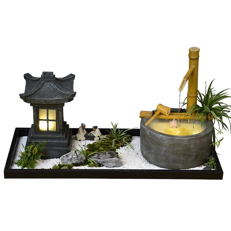 日式风阳台餐厅落地摆件开业礼品
