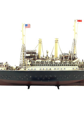1915年马克豪华邮轮手工铁艺摆件
