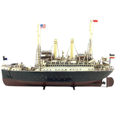 1915年马克豪华邮轮手工铁艺摆件