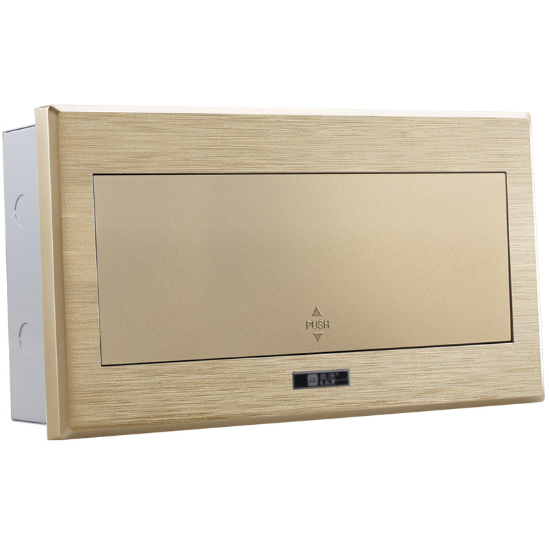 拉丝土豪金家用14位16回路配电箱暗装强电箱空气开关盒空开电控箱