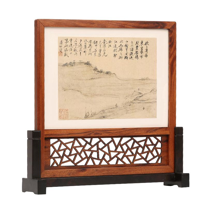 雕刻工艺品中式风隔断桌面摆件