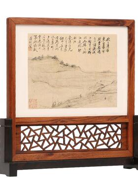 雕刻工艺品中式风隔断桌面摆件