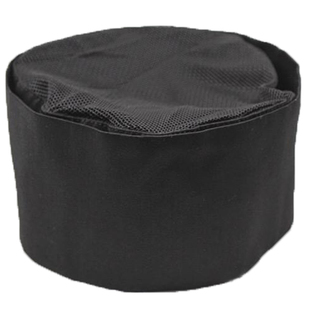 新款日本料理店工作帽黑色绑带系带帽子头巾日式寿司店厨师帽网纱