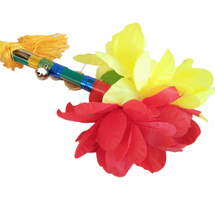 花棍广场舞打钱杆连响花棍莲湘铜钱金钱棍连厢舞霸王鞭儿童九子鞭