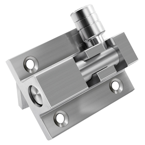 加厚铝合金不锈钢拉丝卫生间插销木门栓窗销防盗门插销锁明装