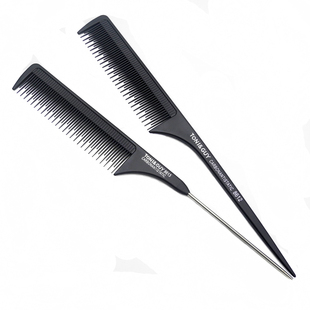 美发尖尾梳子理发店烫染发分缝分区挑发梳盘发扎马尾头发打毛梳子