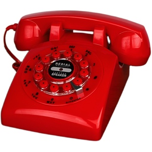 无线插卡电话机座机电信移动联通复古仿古电话机欧式旋转家用固话