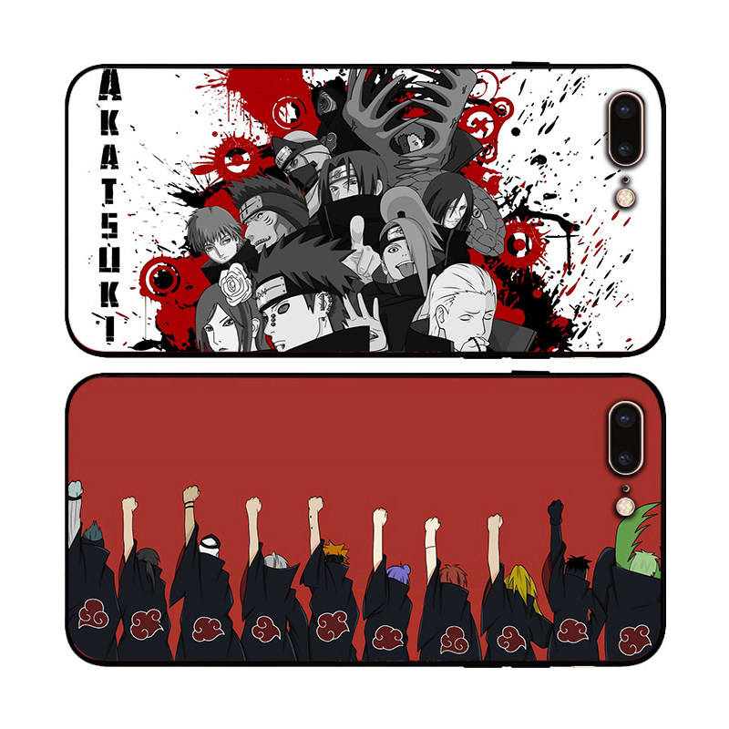 火影忍者佩恩6s适用XSMAX手机壳8plus磨砂iphone5s软壳7挂绳6全包