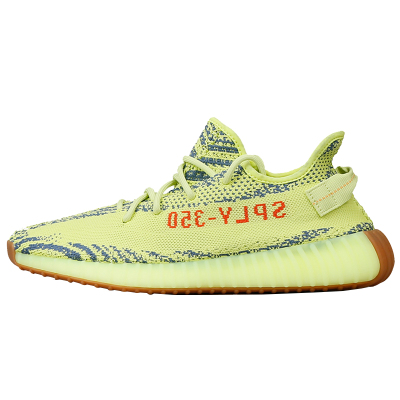 AdidasBoost350V2黄斑马跑鞋