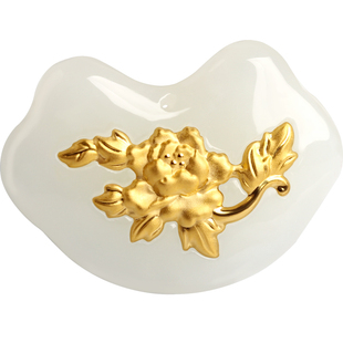 金镶玉宝宝锁吊坠正品和田玉平安锁玉坠儿童玉石挂件项链情侣玉佩