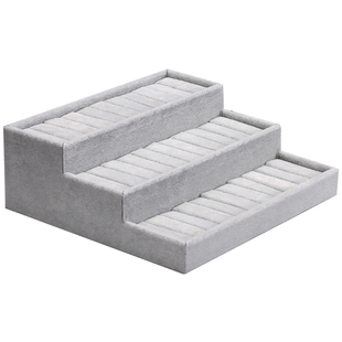 包邮阶梯首饰架手环手镯展示盘首饰托盘戒指收纳盒珠宝饰品展示架