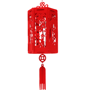 节日毛毡布灯笼宫灯装饰饭店店铺商场展会场景布置装饰用品可定制