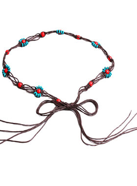 棉麻女细编织绳子配饰夏季腰带