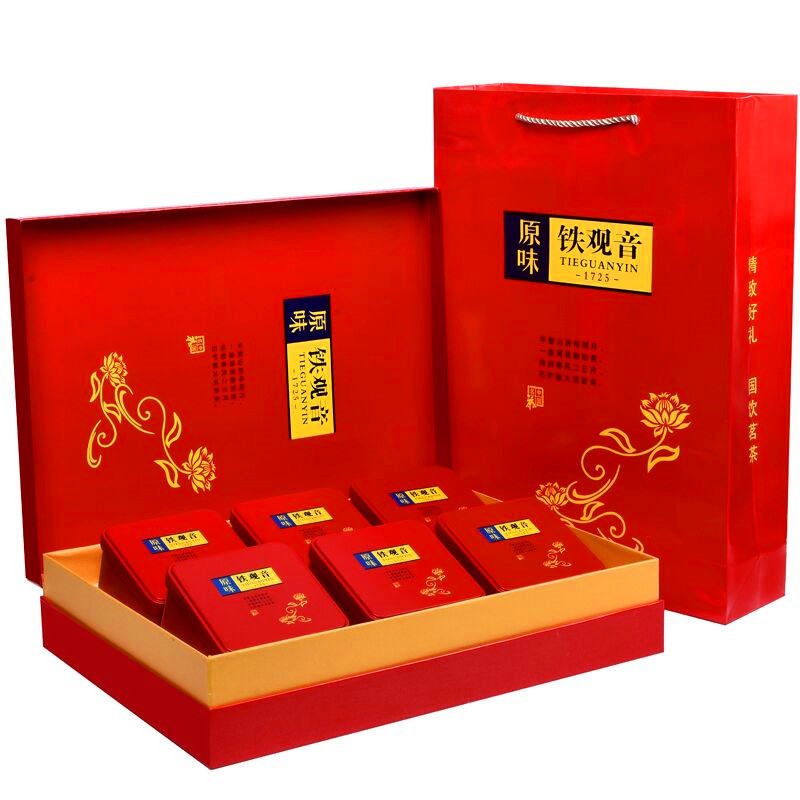 节日送礼铁观音茶叶礼盒装 高档茶礼 铁观音浓香茶叶正品特价500g