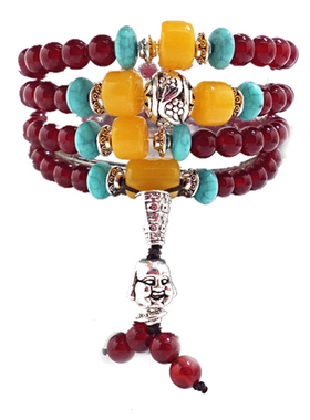 南红玛瑙手链女款多圈