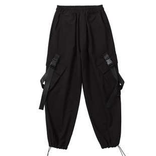 cargo束脚工装裤男士潮牌潮流哈伦裤百搭宽松长裤ins超火cec裤子