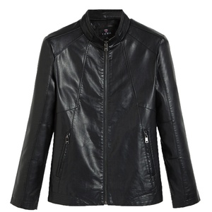 真皮皮衣短款立领潮男商务休闲春秋冬机车加绒皮夹克上衣修身外套