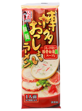 日本进口五木豚骨味博多熊本拉面