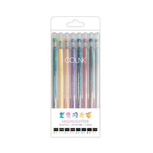柯林变色闪光啫喱发光亮晶晶笔金属炫彩学生儿童手账荧光笔彩色笔