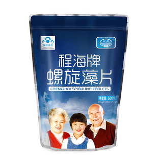 程海牌螺旋藻片1000片云南丽江碱性食品青中老年健康食品营养均衡