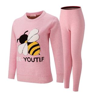 少女大童纯棉加绒加厚保暖内衣女套装高初中生学生秋衣秋裤保暖衣