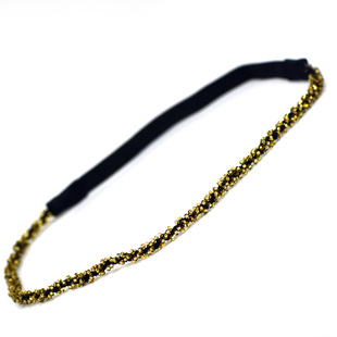 发带女细款简约额头带百搭弹力串珠洗脸运动发箍发带韩国头饰甜美