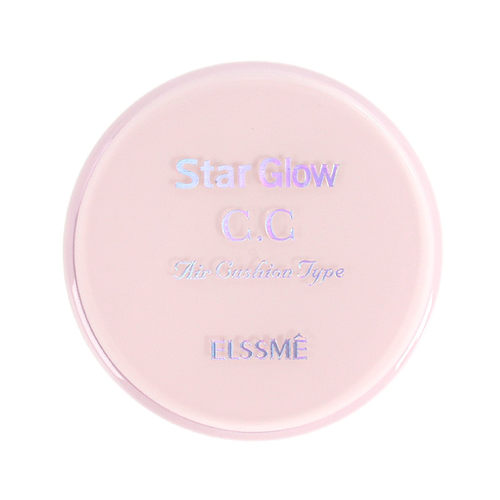 Elssme憶自美幻彩流星气垫CC霜EF-8135保湿隔离净白遮瑕粉饼15g*2