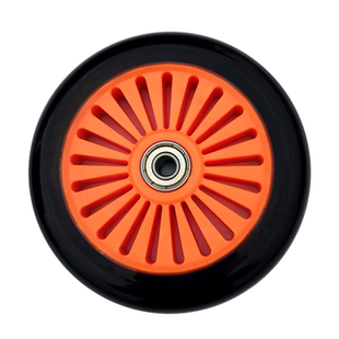 5寸速滑轮PU静音轮滑板车手推车轮子配件购物车轮椅童车配件125mm
