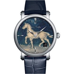 VAN GOGH梵高手表男油画系列马的石膏像石英腕表小众时尚手表礼物