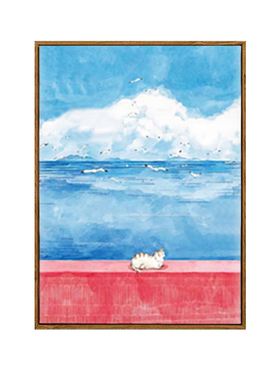 玄关抽象风客房晶瓷画