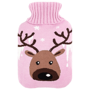 大号注水热水袋套子保暖袋水晶布套毛线套子 适用于1800ML 仅布套