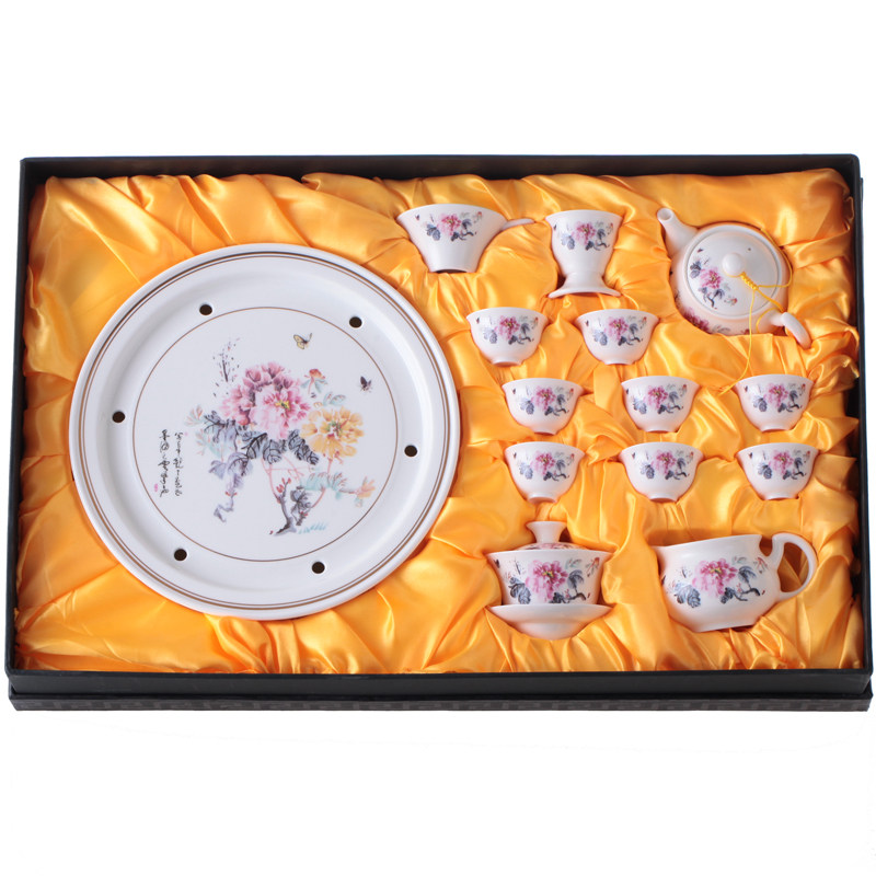 圆形茶盘潮汕功夫茶具10-12英寸