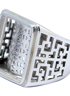 diy时尚风蜜蜡琥珀戒指空托定制