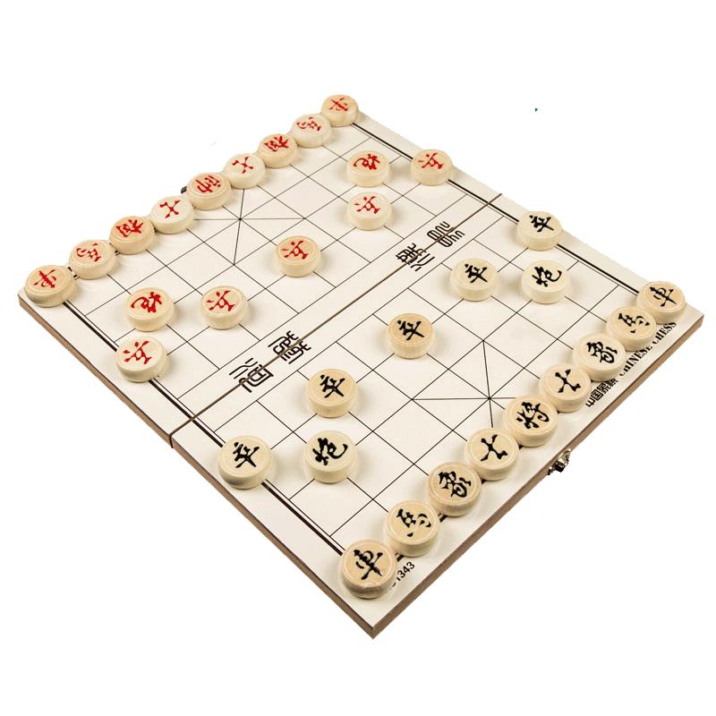 折叠儿童学生实木高档家用象棋