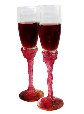 琉璃婚庆礼物送情人女朋友摆件