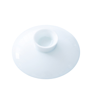 德化白瓷盖碗茶碗盖子三才杯盖零配白瓷功夫茶具茶碗单盖陶瓷配件