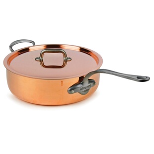 现货 法国Mauviel铜锅28cm深煎锅 平底炒锅 米其林餐厅使用