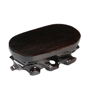 B506木头木奇石底座石头底座实木可挖槽花瓶花盆景摆件长方形圆形