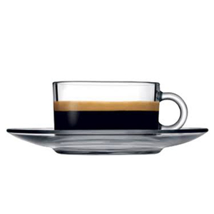 特浓咖啡冰滴玻璃杯配碟花茶下午茶杯把手品鉴小杯家用餐吧简约杯