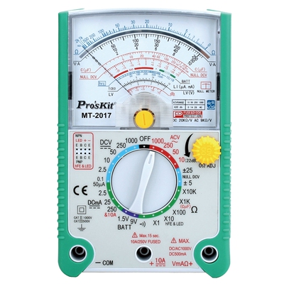 台湾宝工MT-2017指针式万用表数字万能表高精度24/26档机械万用表