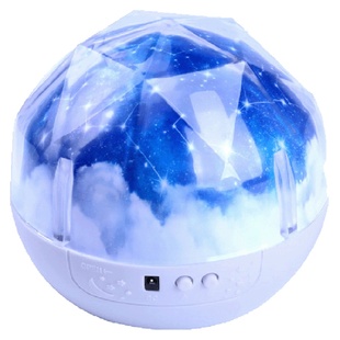浪漫星空投影灯仪卧室旋转星光灯星星小夜灯满天星房间睡眠夜光灯