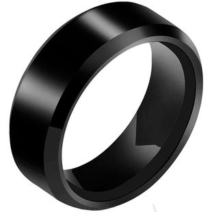 霸气光面戒指男士宽版个性食指环单身潮人刻字未镶嵌简约钨金饰品
