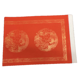 加厚85克红纸对联洒金龙凤呈祥7言11言全年红纸手写空白新春联纸