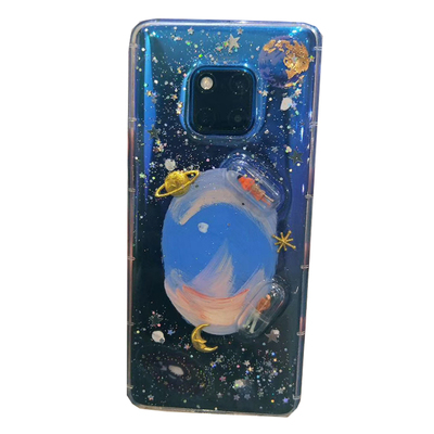 星空滴胶手绘原创苹果华为