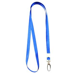合式美胸卡挂绳1.0厘米宽卡套带挂绳胸卡绳证件工牌工作证厂牌校牌工作牌证卡学生挂脖公司定制LOGO印字蓝色
