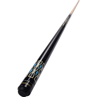 健英台球杆 大头中式黑8八球美式九球杆手工分体单支桌球杆 PC18