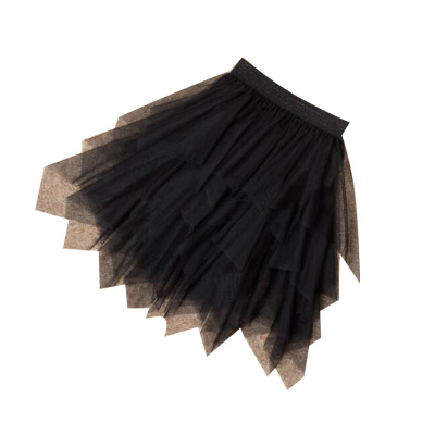 长款公主裙不规则儿童女宝网纱