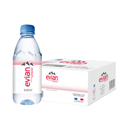 evian依云天然矿泉水330ml*6*1